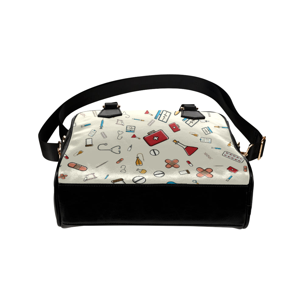 Nurse Pattern Print Design A04 Shoulder Handbag