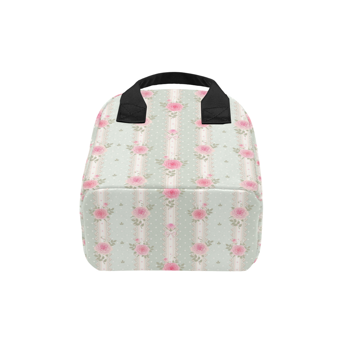 Rose Pattern Print Design RO016 Insulated Lunch Bag