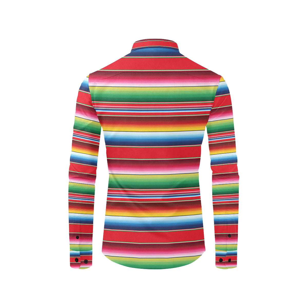 Serape Pattern Men's Long Sleeve Shirt