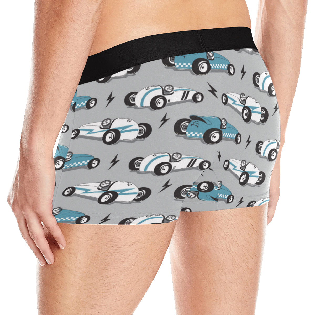 Racing Vintage Pattern Print Design A02 Men's Boxer Briefs