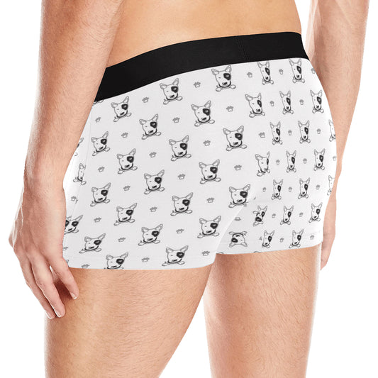 Bull Terriers Pattern Print Design 06 Men's Boxer Briefs