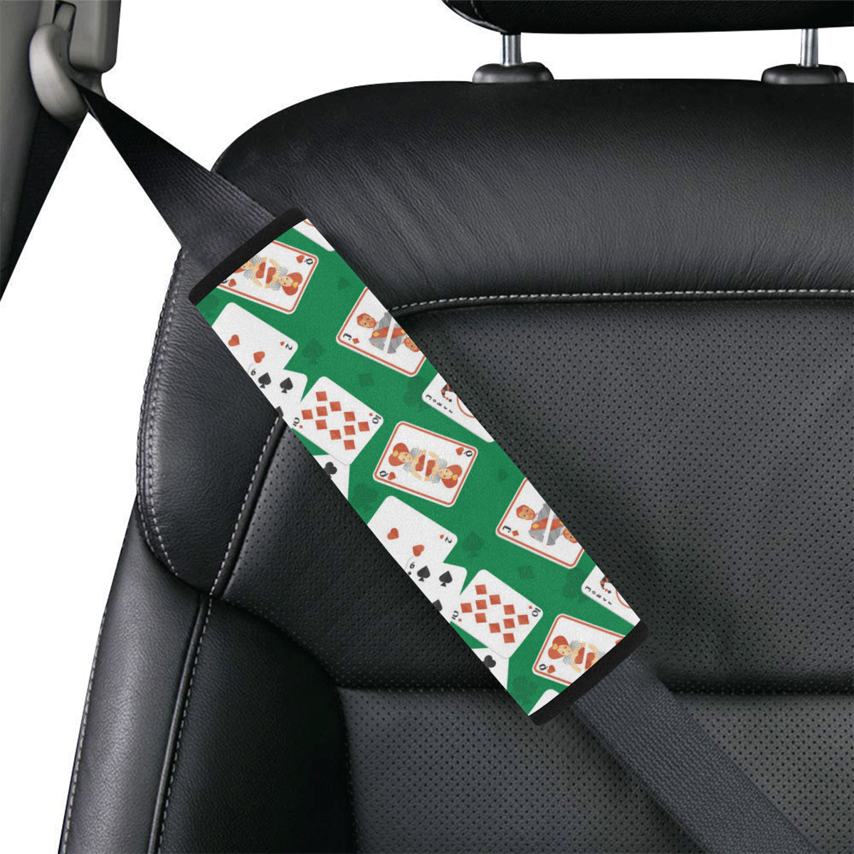 Poker Cards Pattern Print Design A03 Car Seat Belt Cover