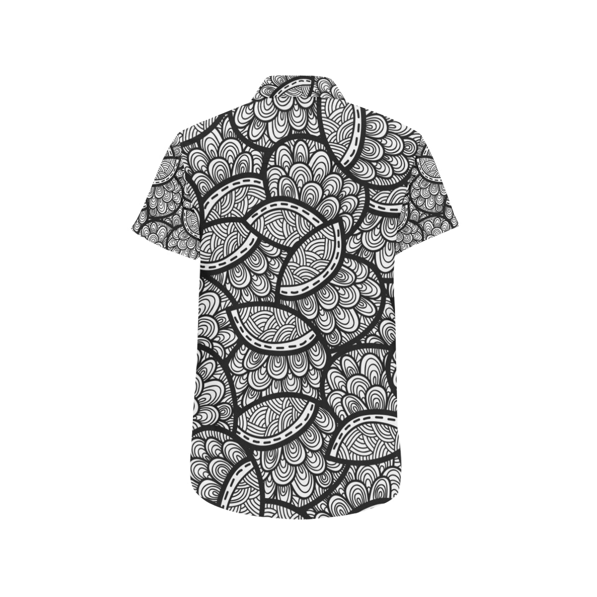 Polynesian Pattern Print Design A01 Men's Short Sleeve Button Up Shirt