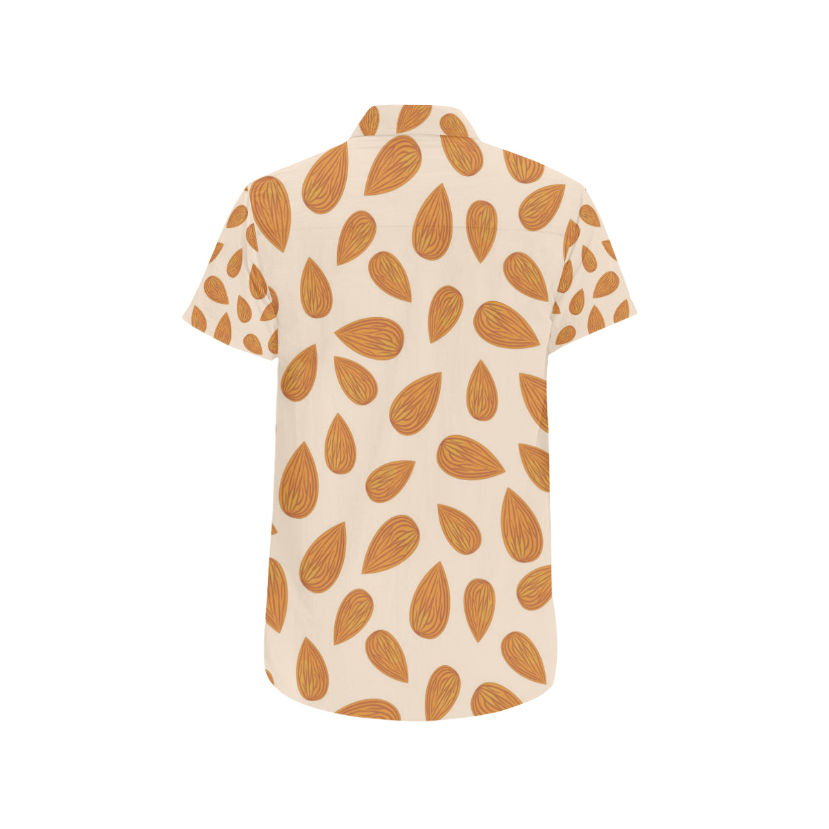 Almond Pattern Print Design 03 Men's Short Sleeve Button Up Shirt