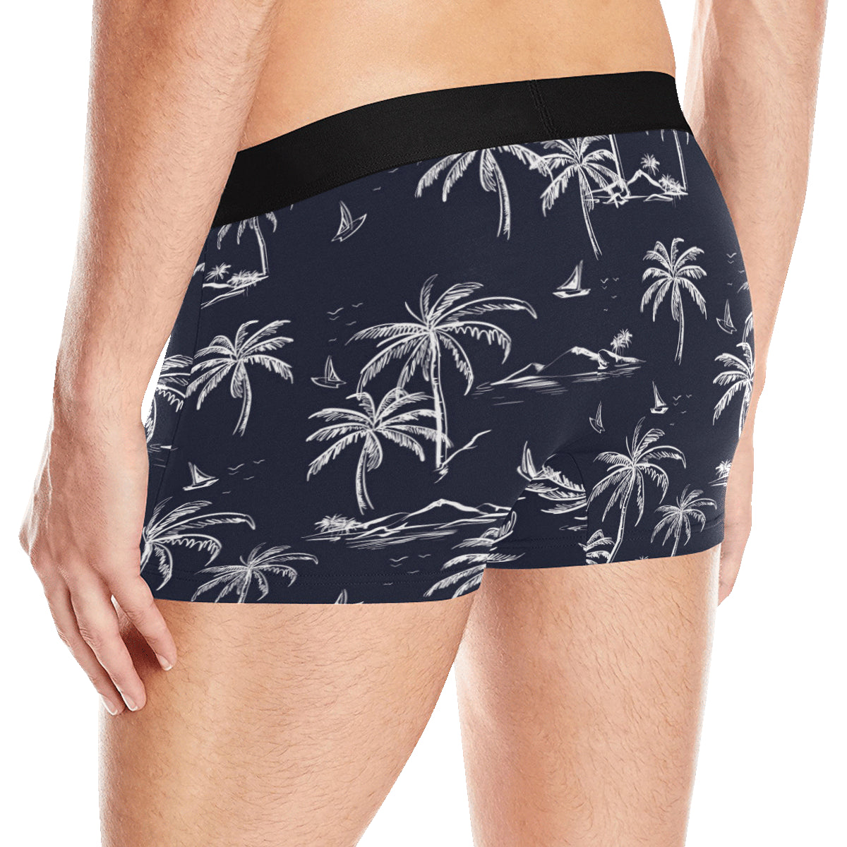 Pacific island Pattern Print Design A02 Men's Boxer Briefs