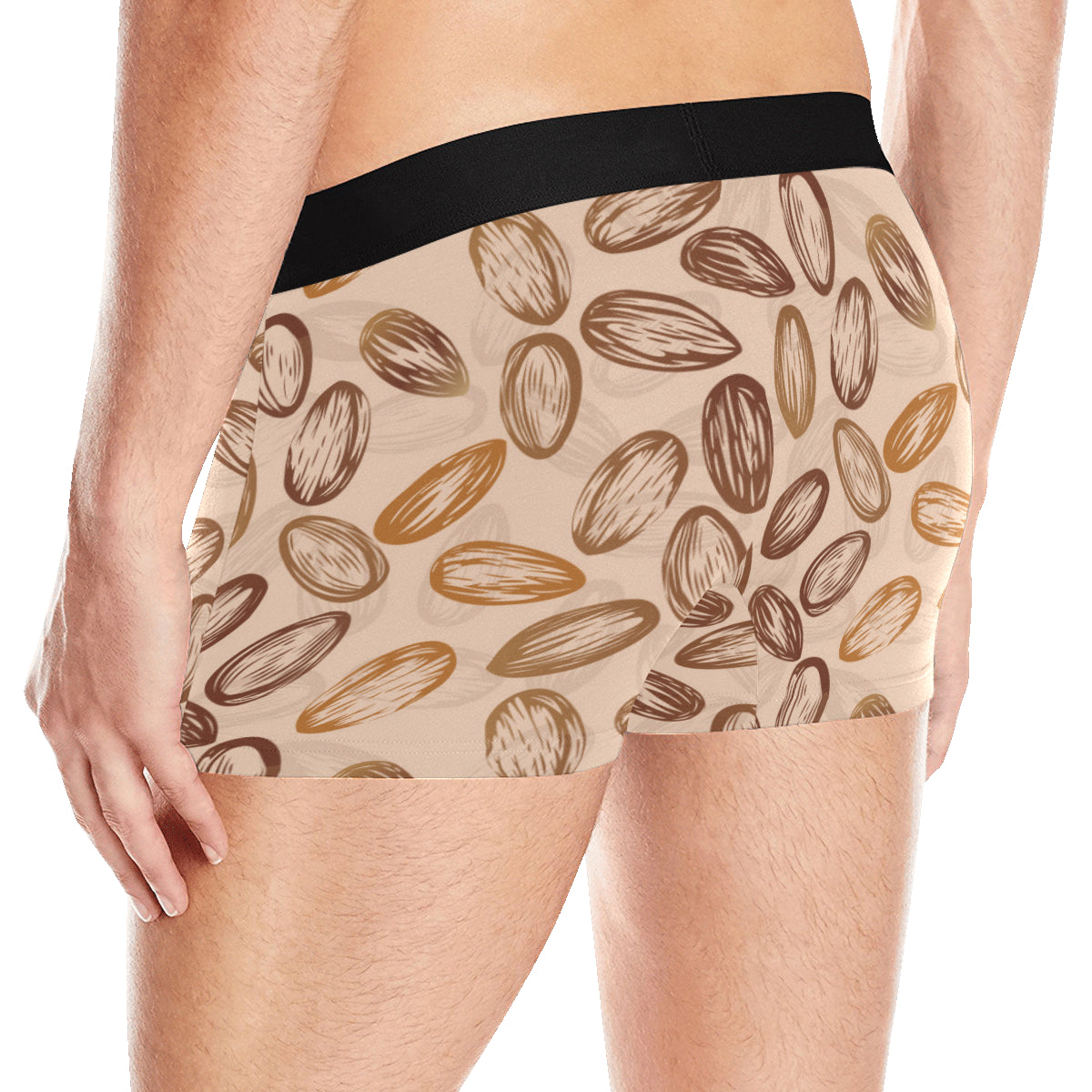 Almond Pattern Print Design 02 Men's Boxer Briefs