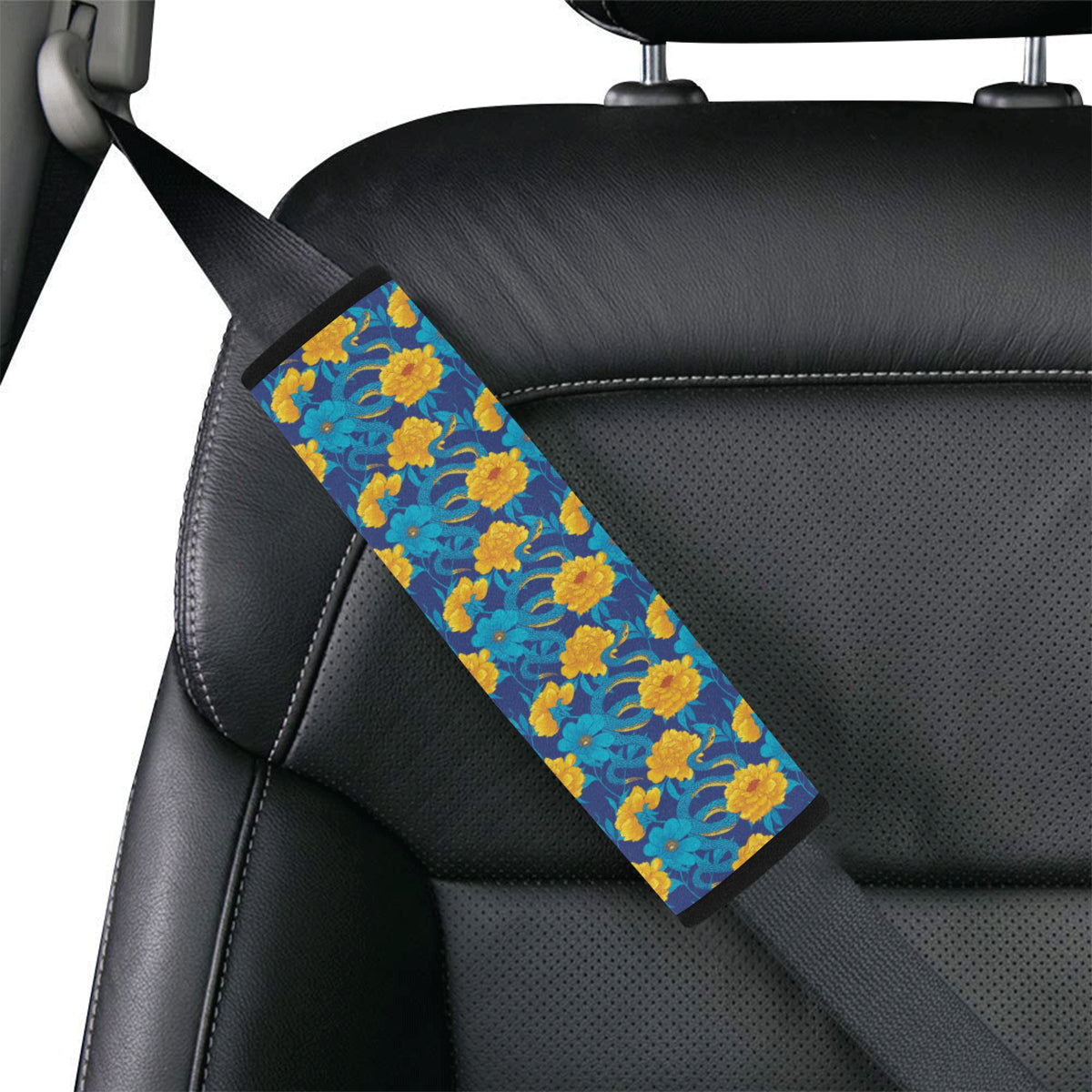 Boa Pattern Print Design 01 Car Seat Belt Cover