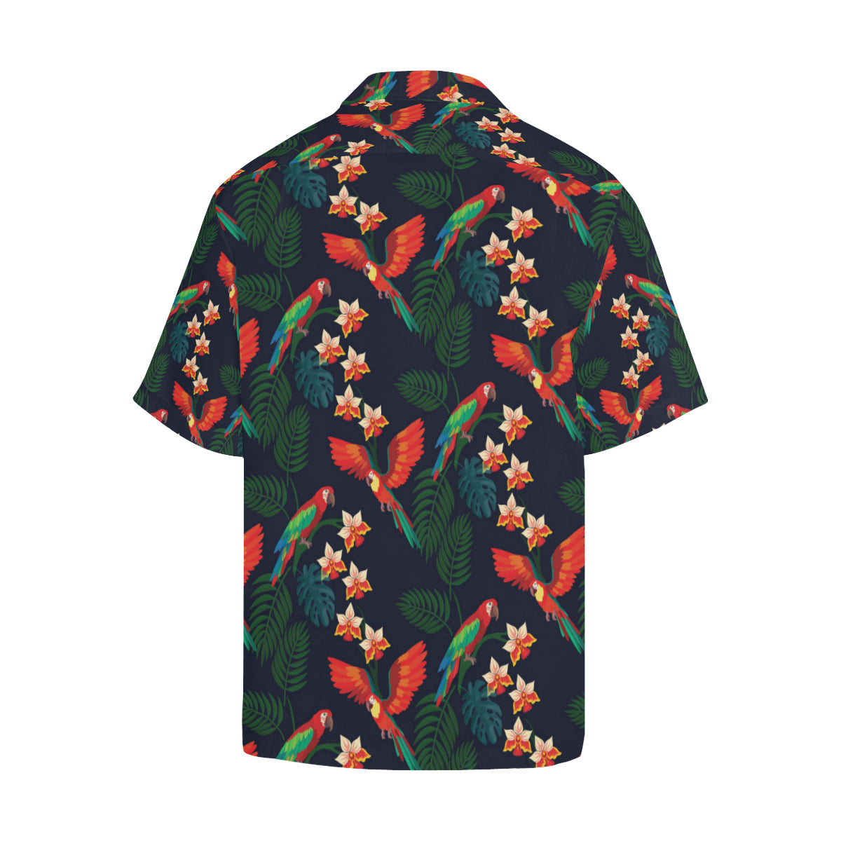 Macaw Pattern Print Design 02 Men's Hawaiian Shirt