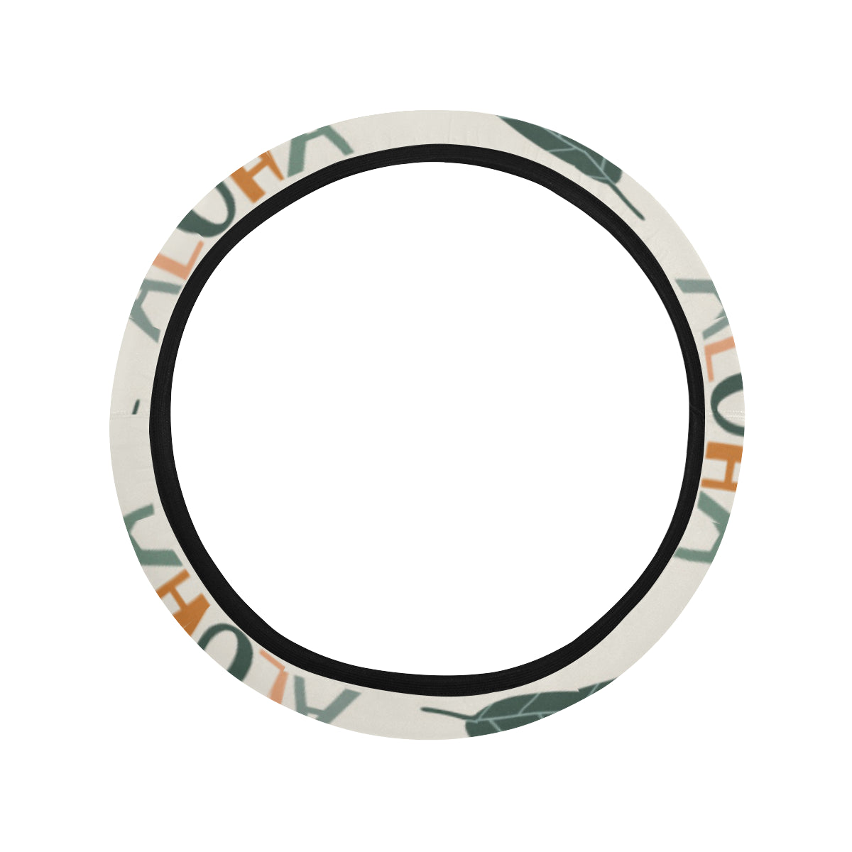 Aloha Hawaii Pattern Print Design 05 Steering Wheel Cover with Elastic Edge