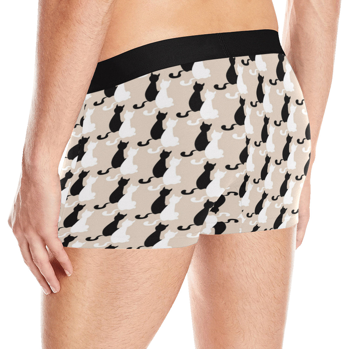 Cat Pattern Print Design 04 Men's Boxer Briefs