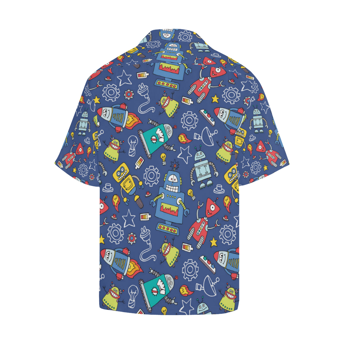 Robot Pattern Print Design A03 Men's Hawaiian Shirt