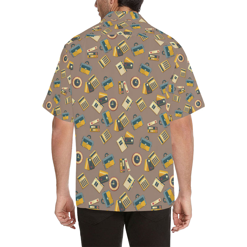 Accounting Financial Pattern Print Design 03 Men's Hawaiian Shirt