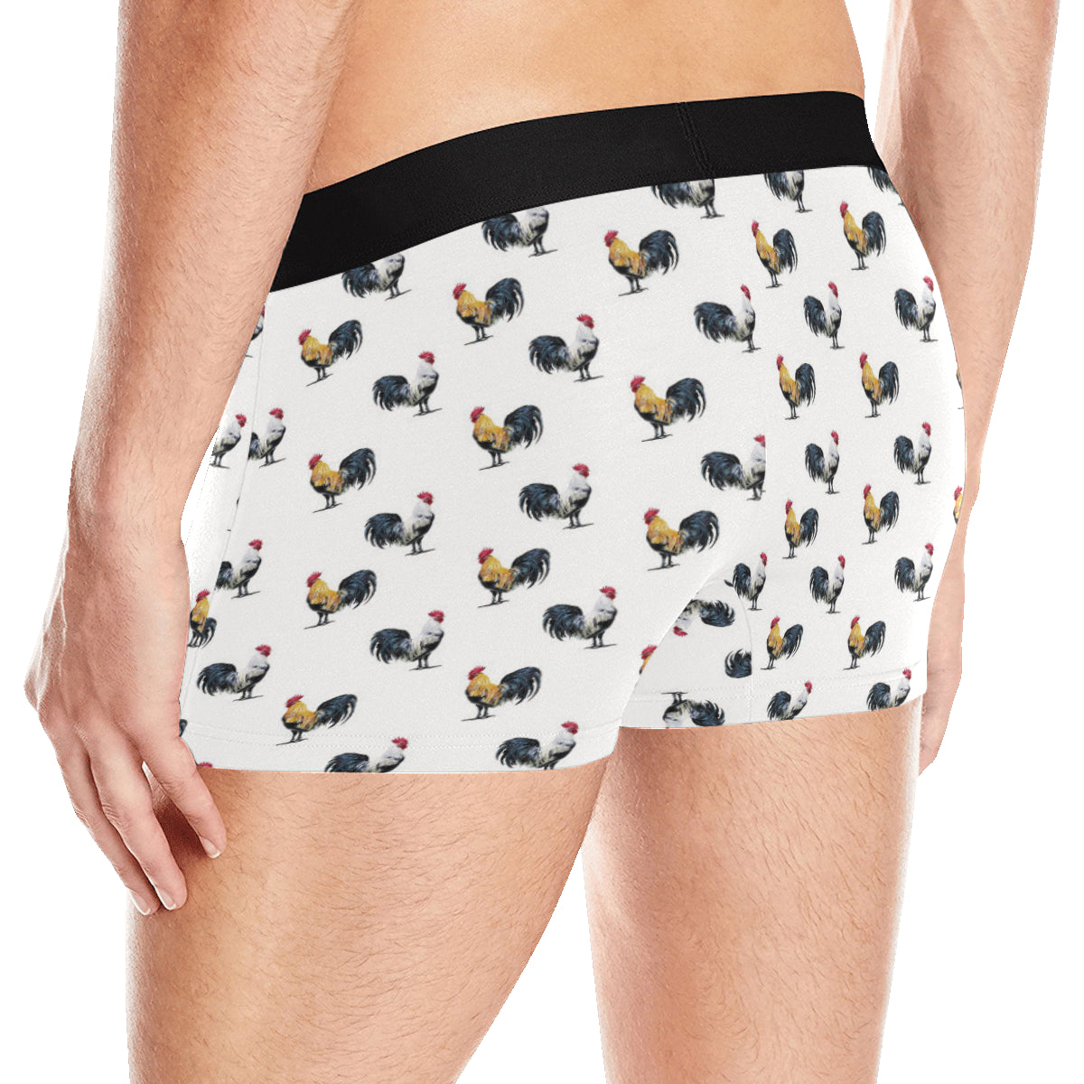 Chicken Pattern Print Design 02 Men's Boxer Briefs