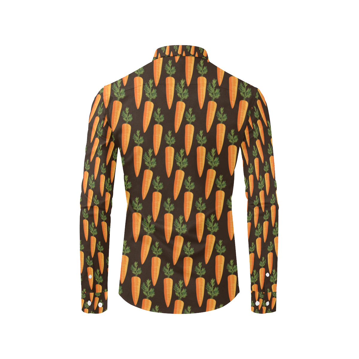 Carrot Pattern Print Design 06 Men's Long Sleeve Shirt