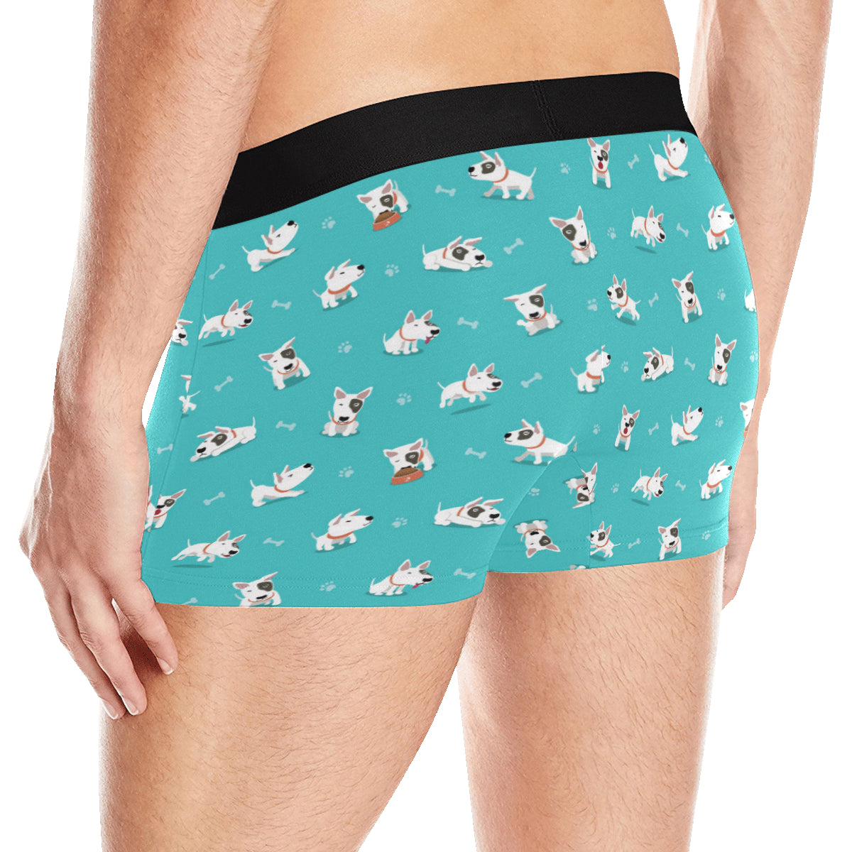 Bull Terriers Pattern Print Design 07 Men's Boxer Briefs
