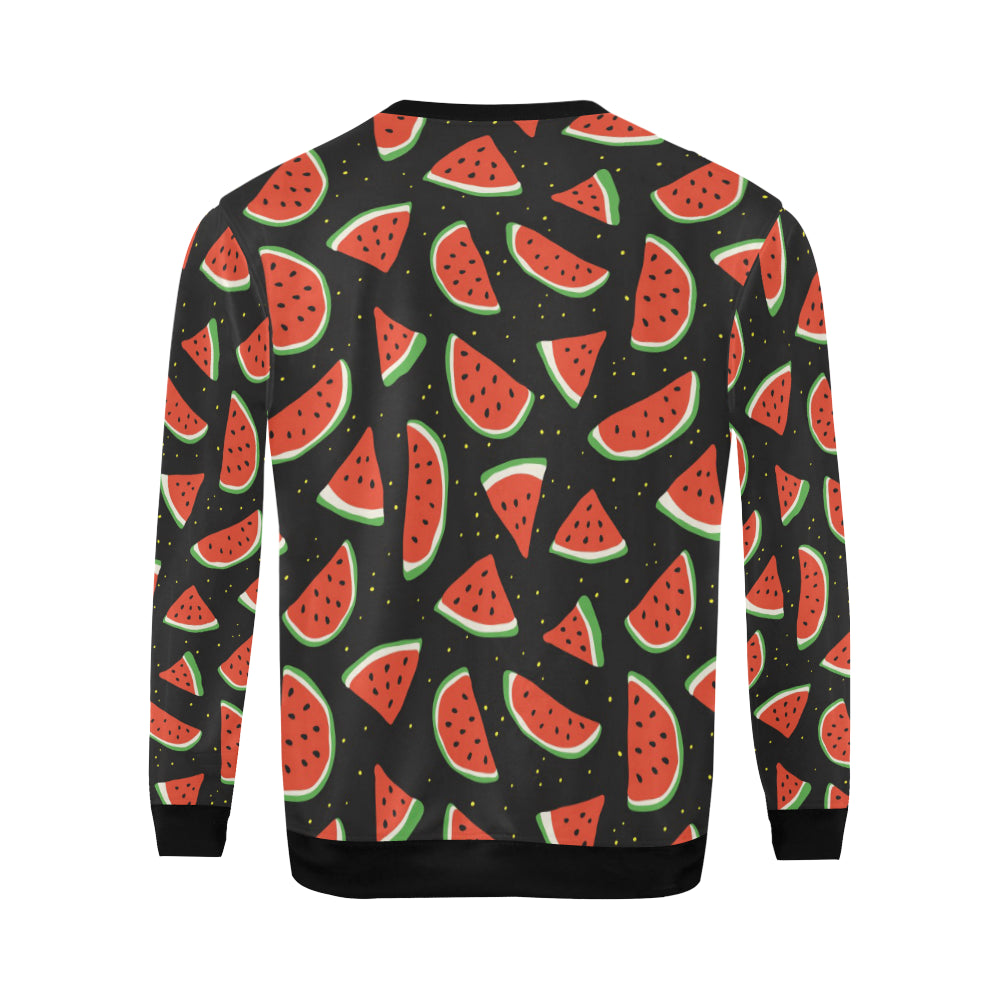 Watermelon Pattern Print Design WM09 Men Long Sleeve Sweatshirt