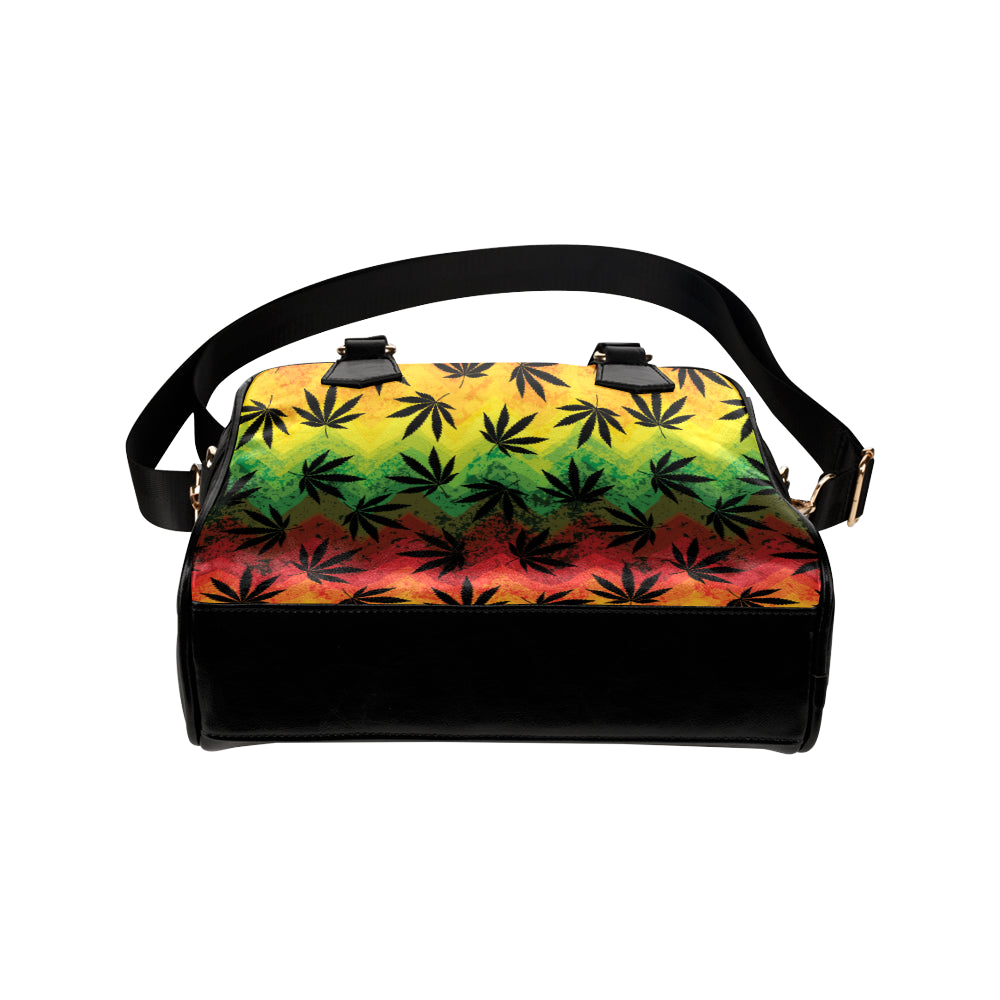 Rasta Pattern Print Design A02 Shoulder Handbag