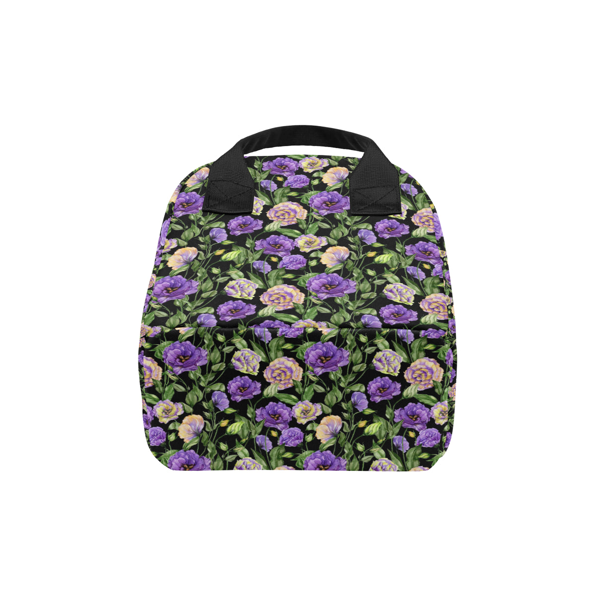 Lisianthus Pattern Print Design LT02 Insulated Lunch Bag