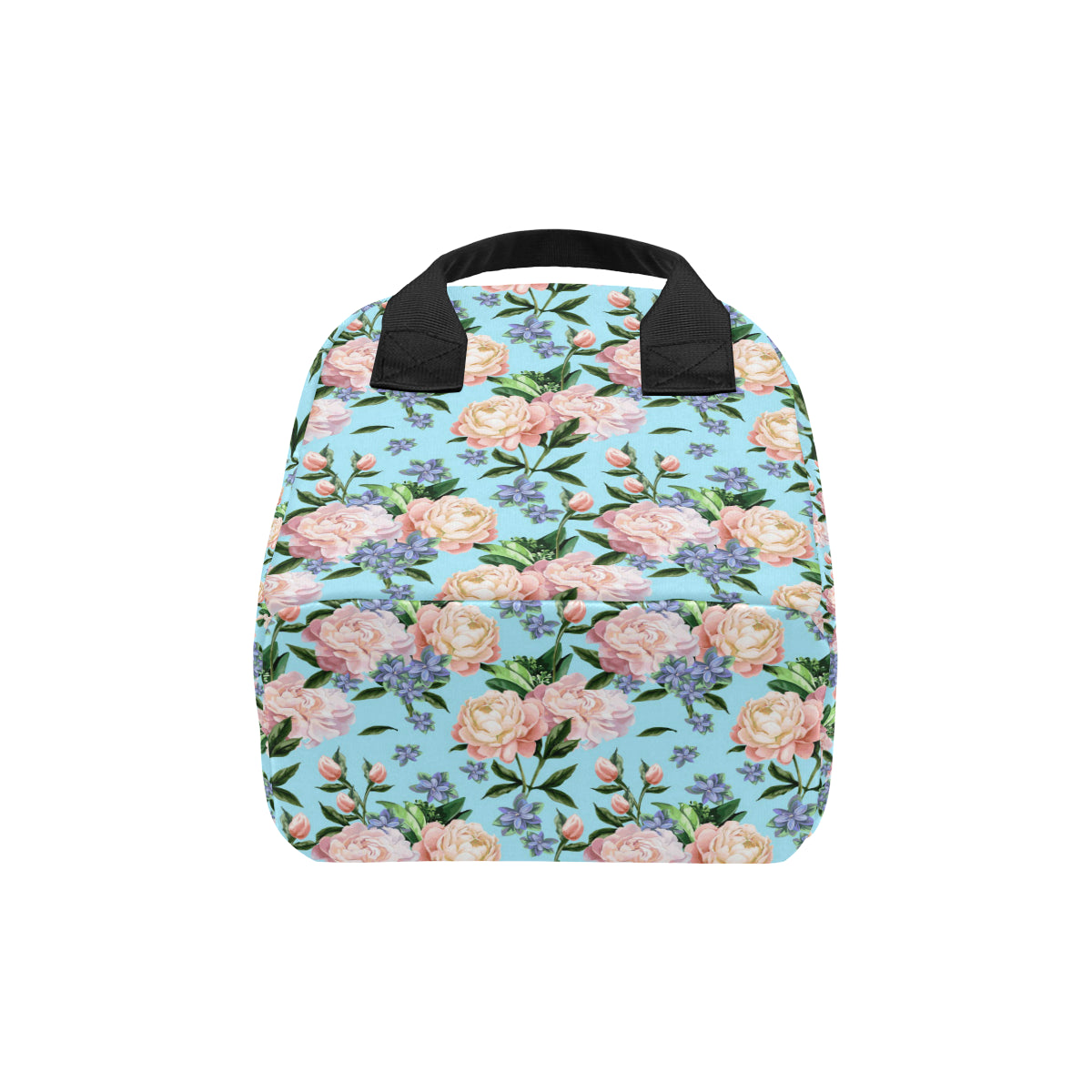 Peony Pattern Print Design PE02 Insulated Lunch Bag