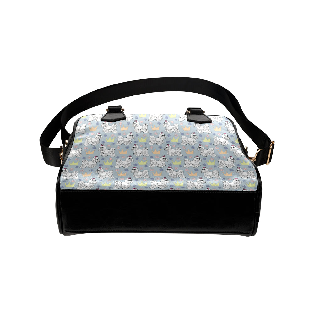 Maltese Pattern Print Design 04 Shoulder Handbag