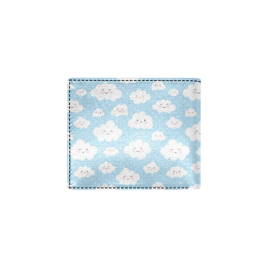 Cloud Pattern Print Design 02 Men's ID Card Wallet
