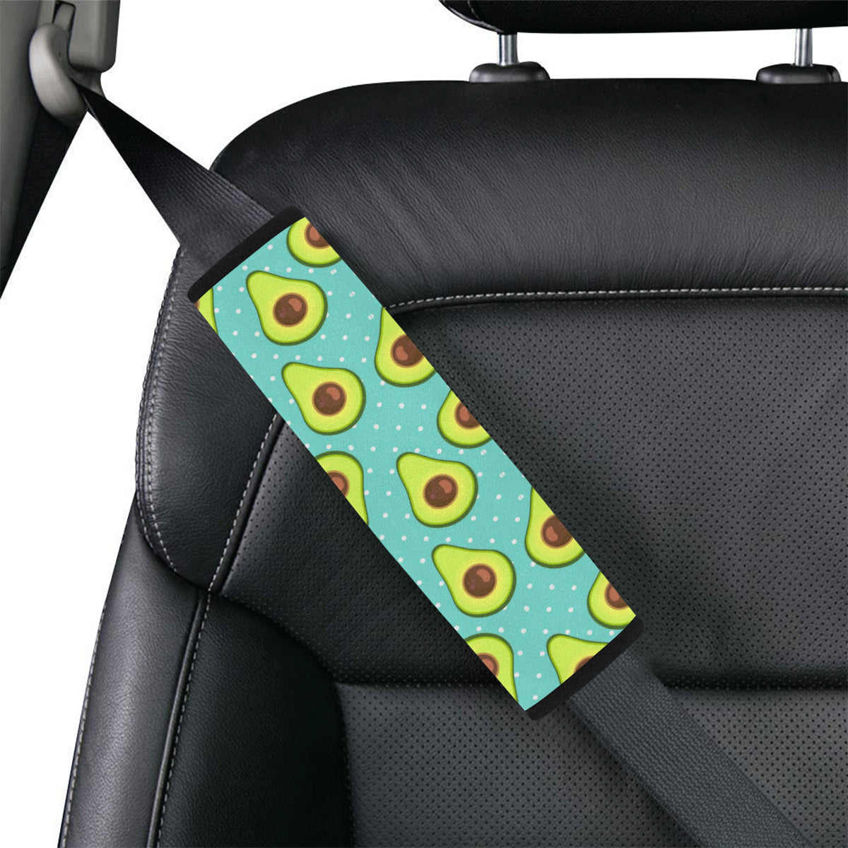 Avocado Pattern Print Design AC012 Car Seat Belt Cover