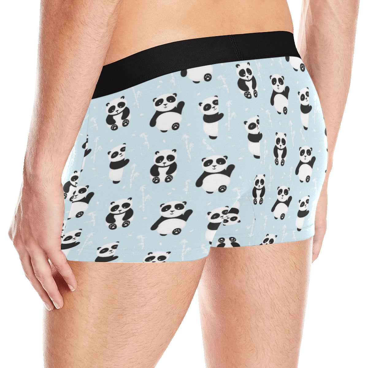 Panda Pattern Print Design A01 Men's Boxer Briefs