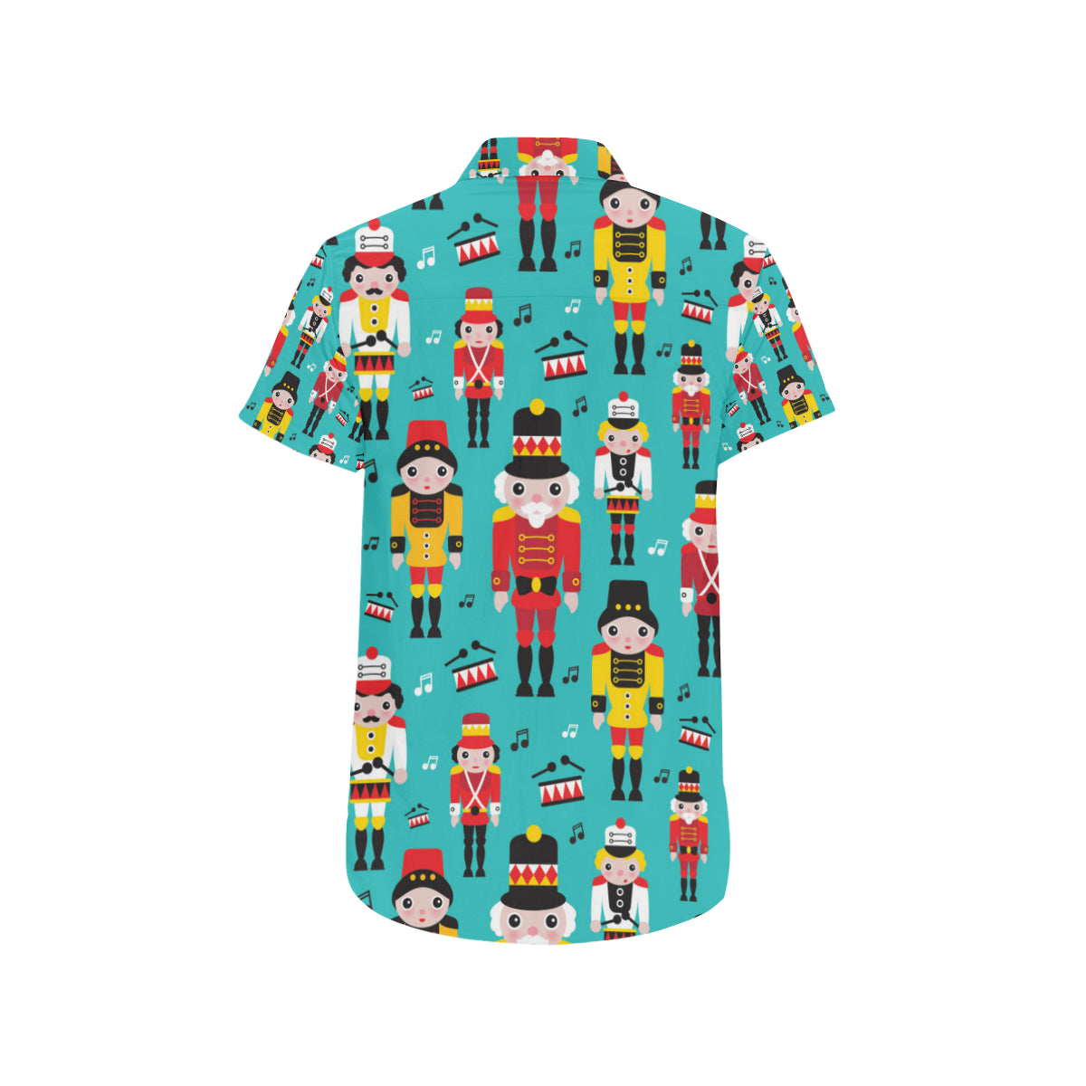 Nutcracker Pattern Print Design A03 Men's Short Sleeve Button Up Shirt