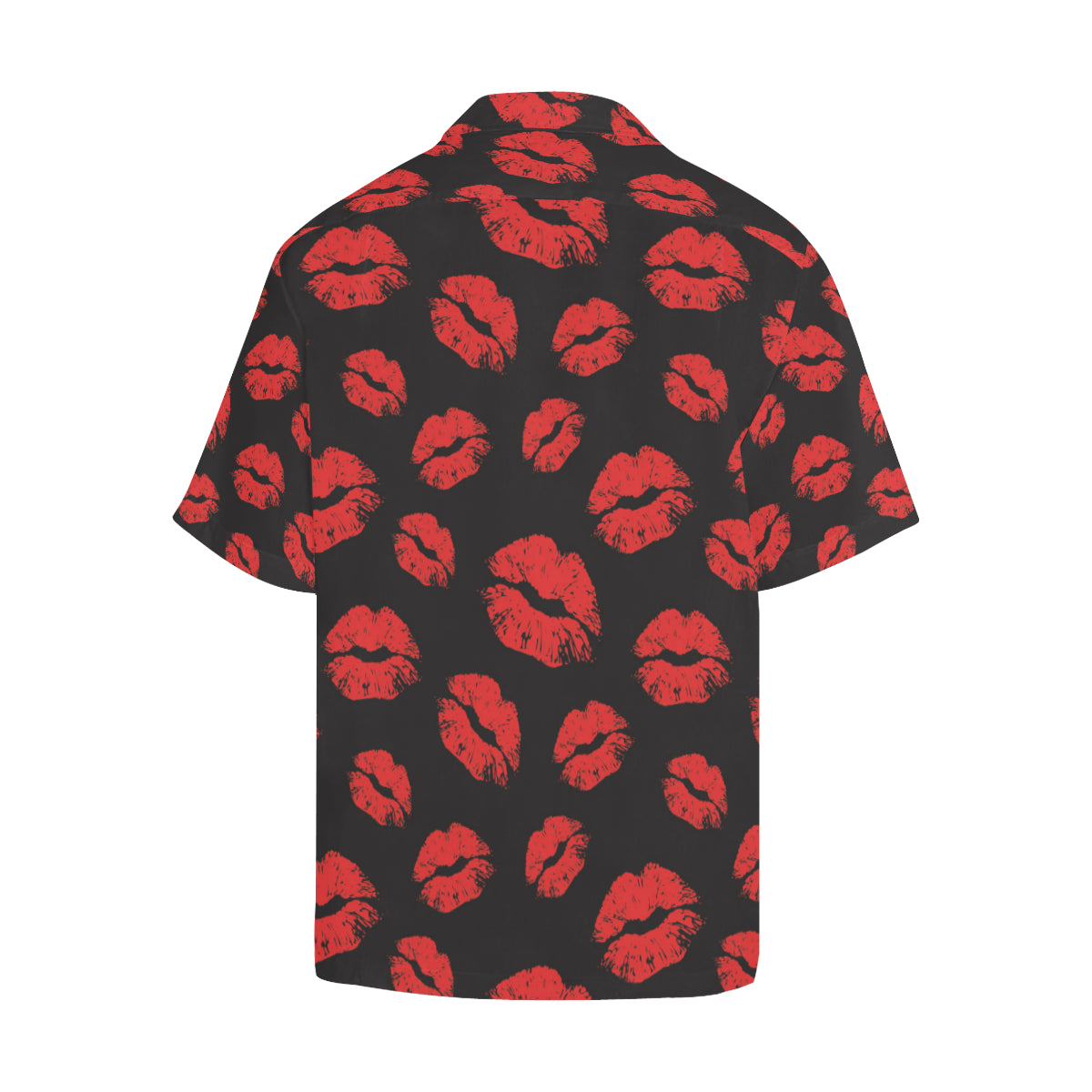 Lip Red Pattern Print Design 02 Men's Hawaiian Shirt