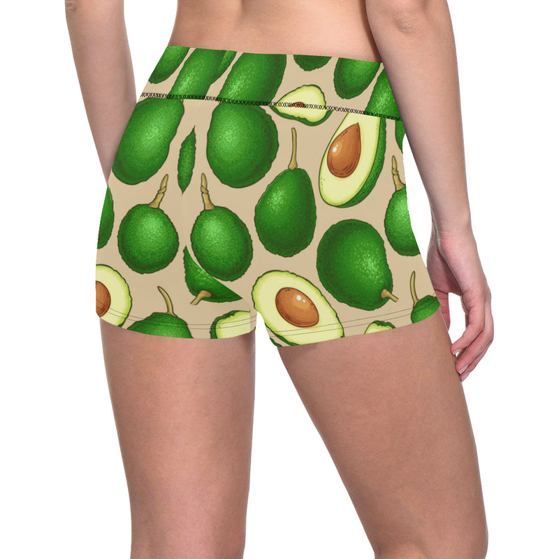 Avocado Pattern Print Design AC010 Yoga Shorts