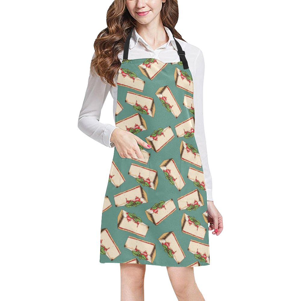 Cheesecake Pattern Print Design CK02 Apron with Pocket