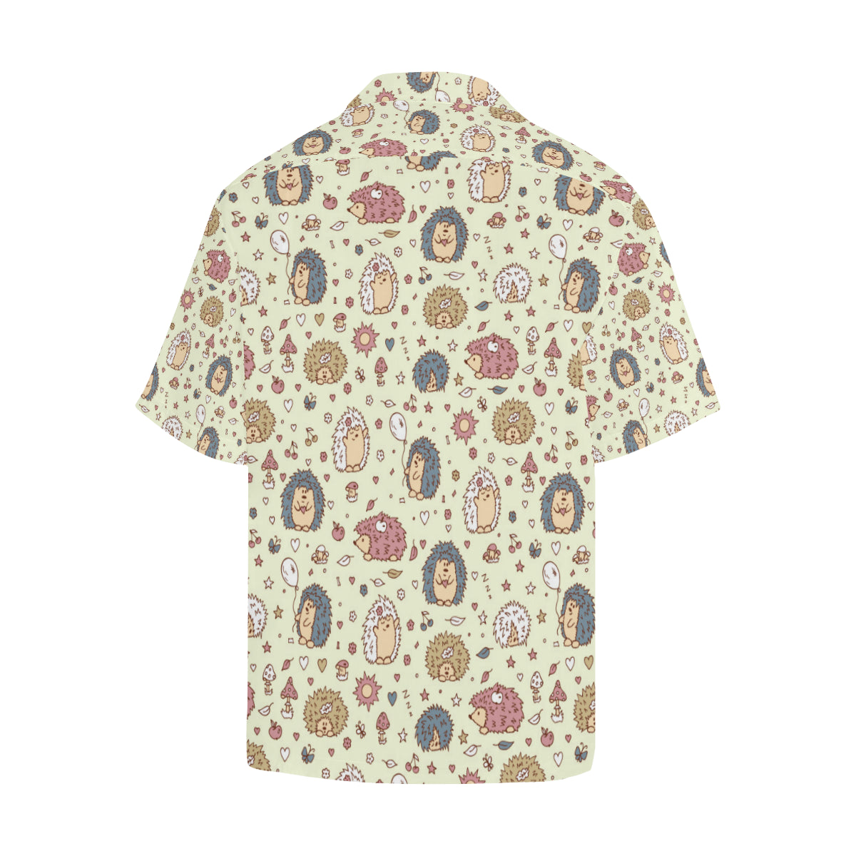 Hedgehog Cute Pattern Print Design 01 Men's Hawaiian Shirt