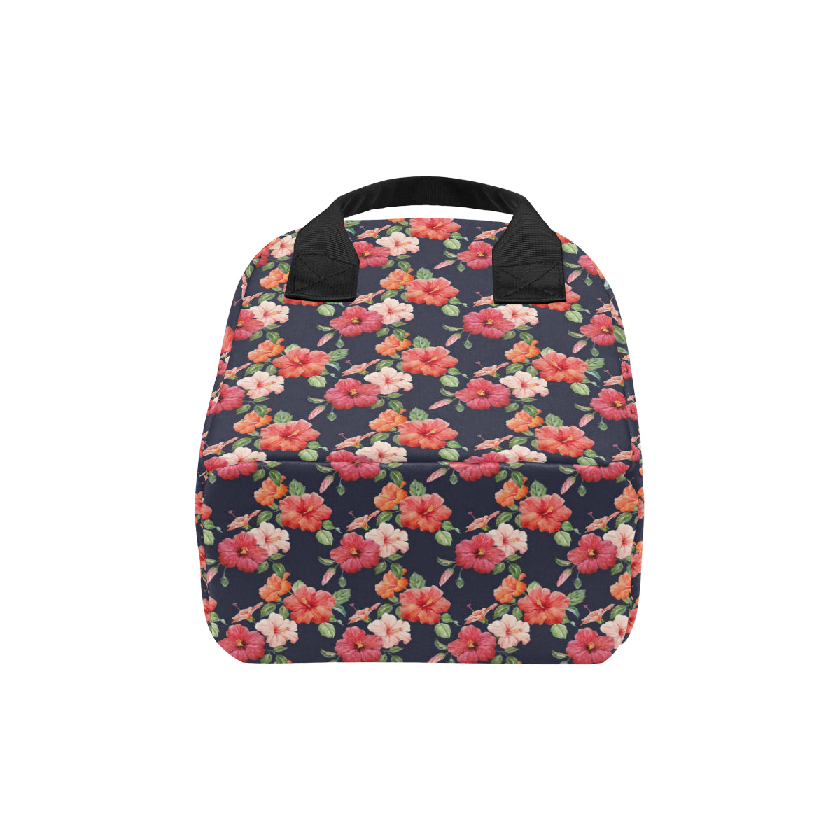 Tropical Flower Pattern Print Design TF020 Insulated Lunch Bag