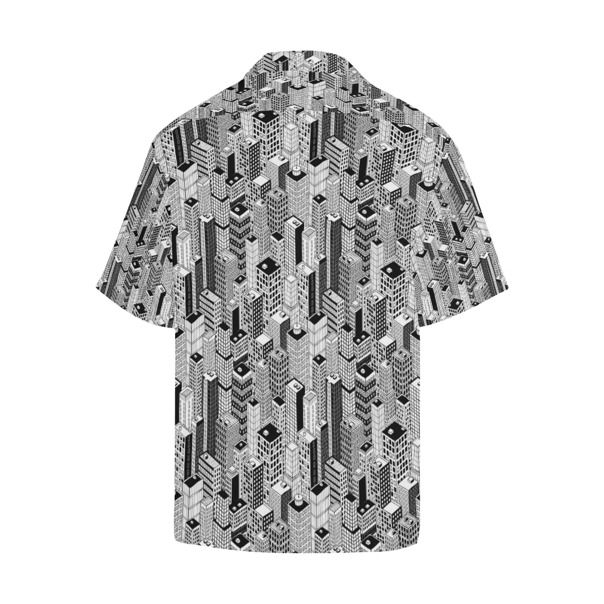 City Pattern Print Design 02 Men's Hawaiian Shirt
