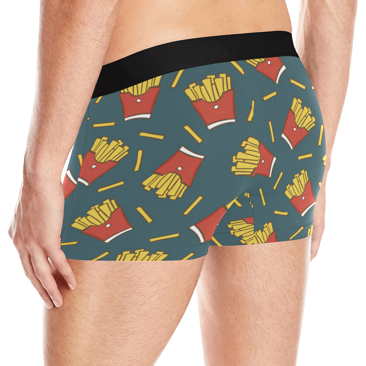 French Fried Pattern Print Design 04 Men's Boxer Briefs