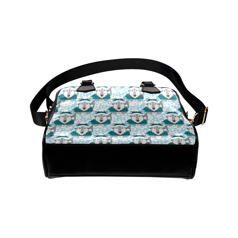 Alaskan Malamute Pattern Print Design 01 Shoulder Handbag