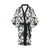 Anemone Pattern Print Design AM02 Women Kimono Robe