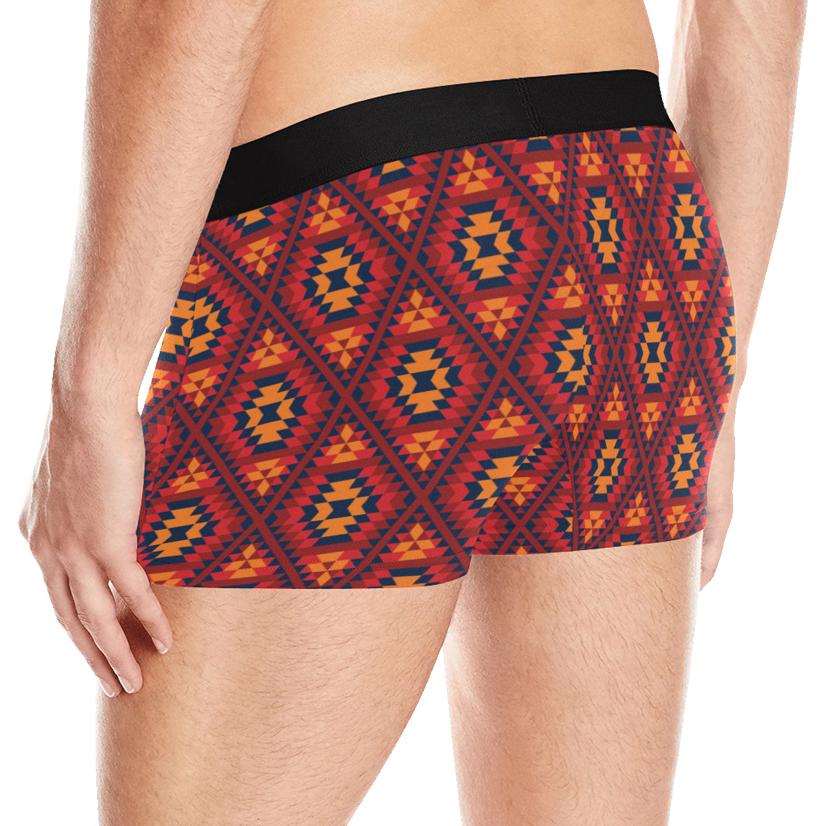 Navajo Pattern Print Design A03 Men's Boxer Briefs