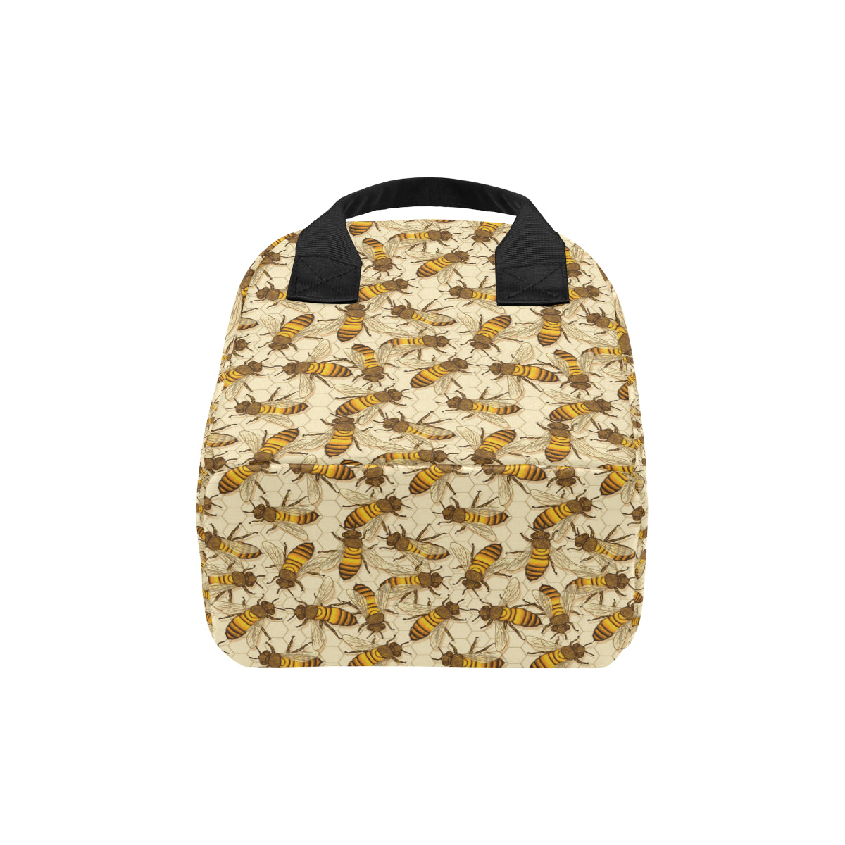 Bee Pattern Print Design BEE05 Insulated Lunch Bag