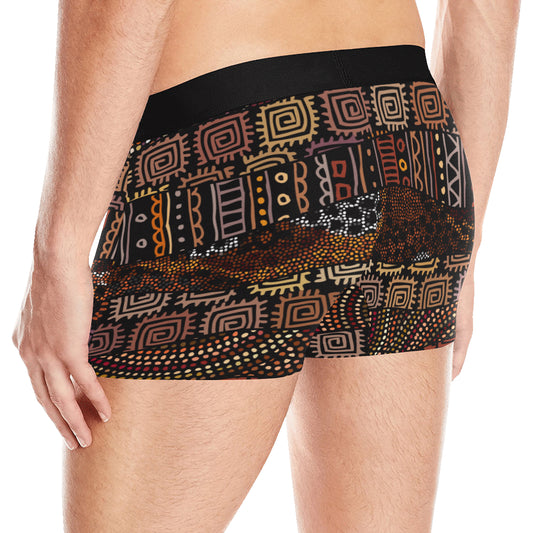 African Pattern Print Design 07 Men's Boxer Briefs