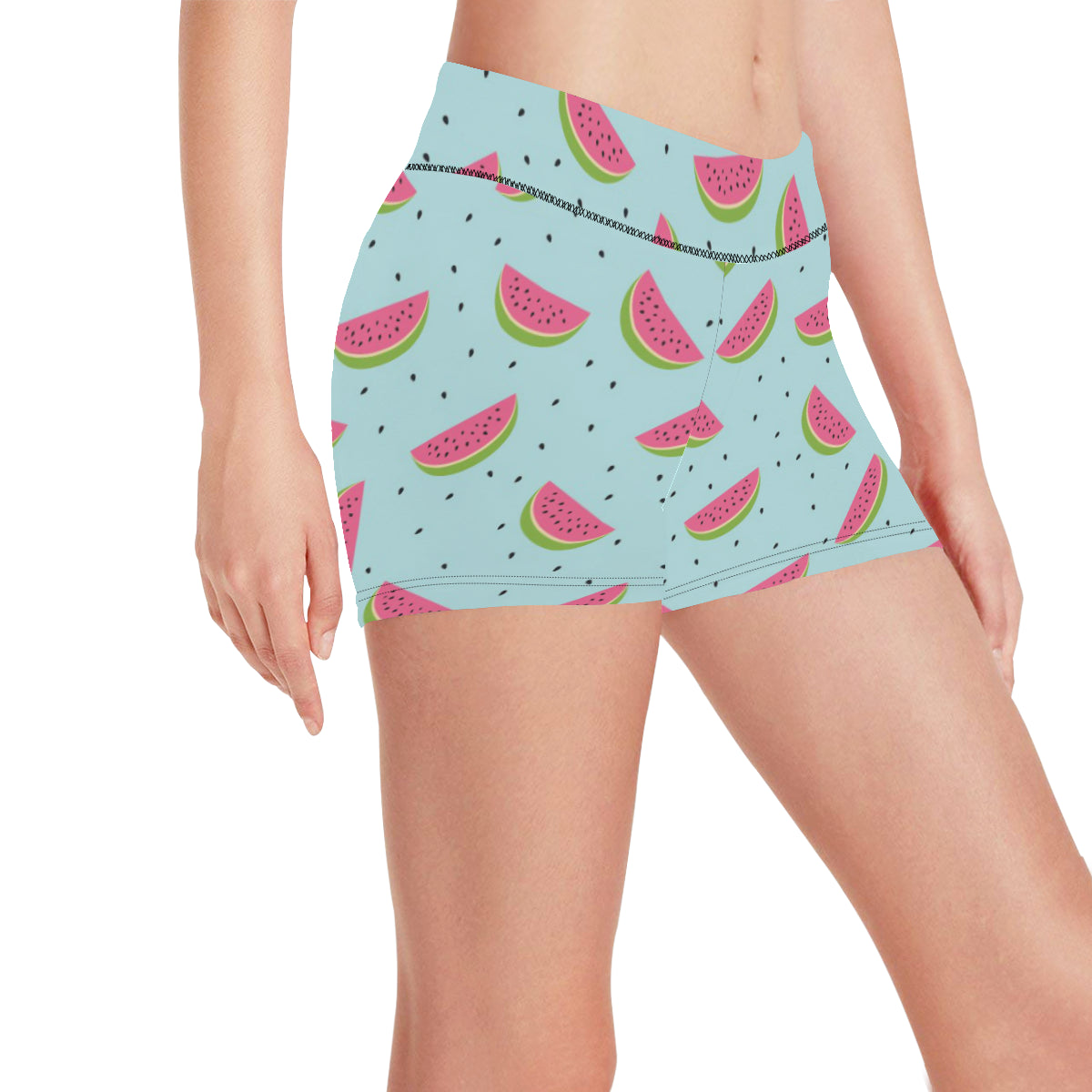 Watermelon Pattern Print Design WM06 Yoga Shorts