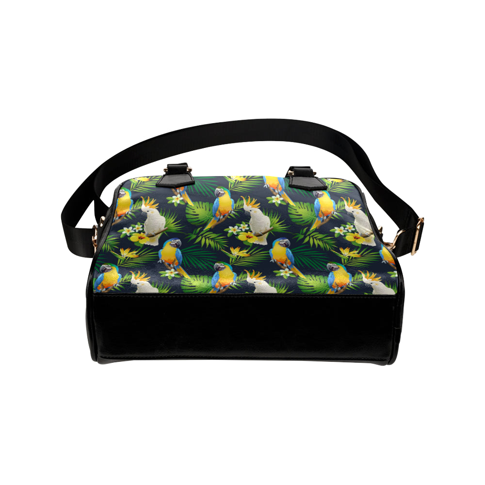 Parrot Pattern Print Design A03 Shoulder Handbag
