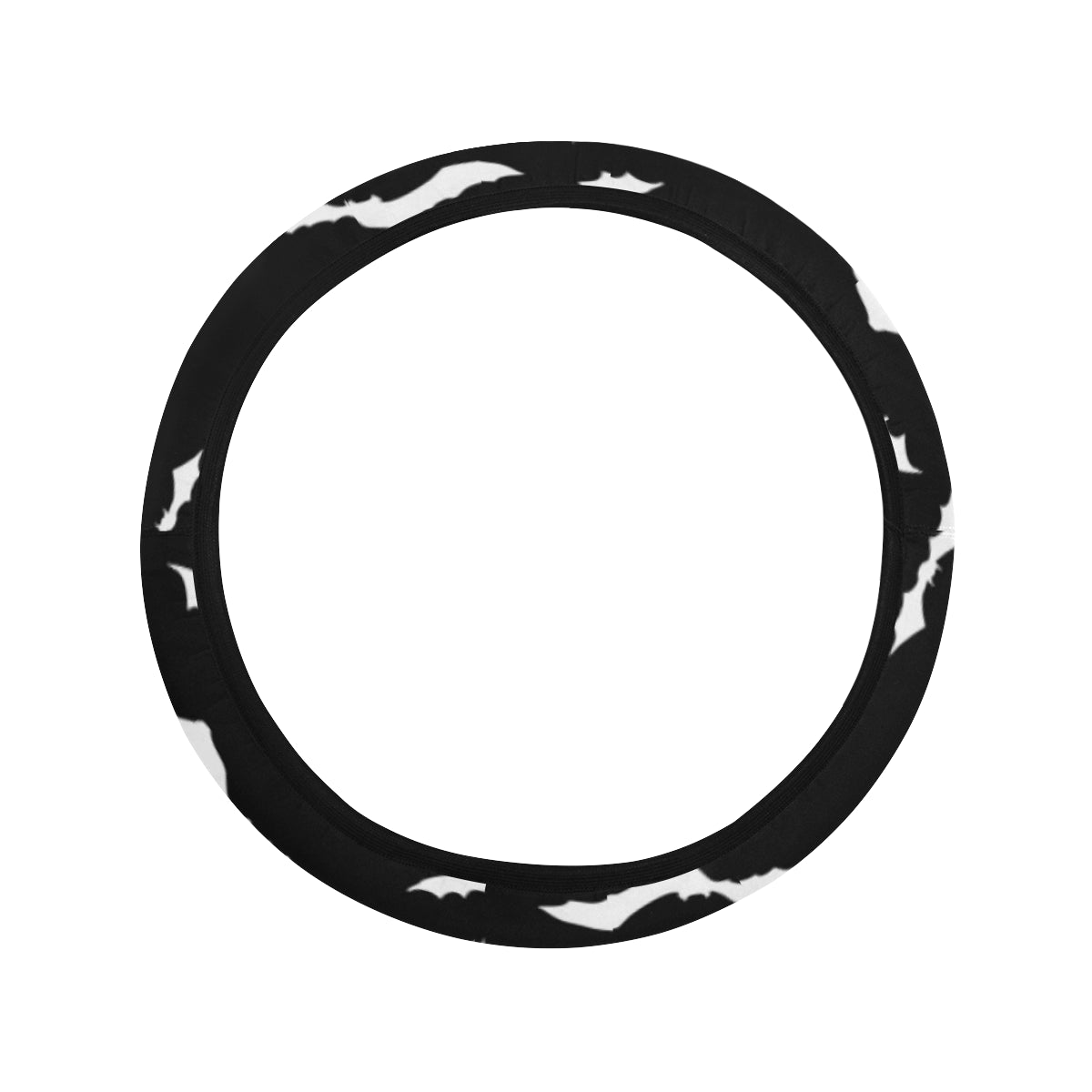 Bat Pattern Print Design 05 Steering Wheel Cover with Elastic Edge