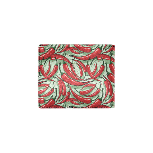 Chilli Pepper Pattern Print Design 04 Men's ID Card Wallet