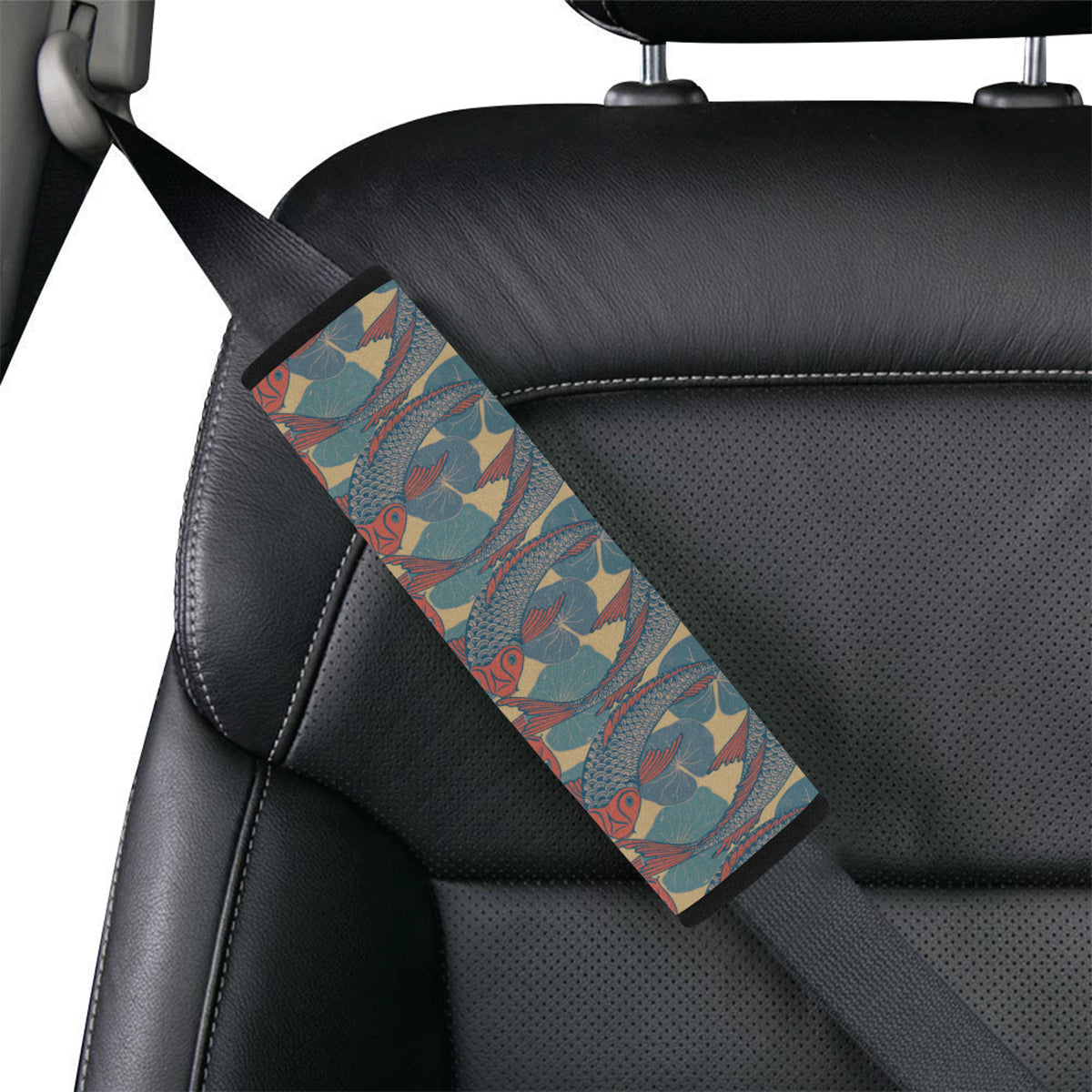 Pisces Pattern Print Design A01 Car Seat Belt Cover