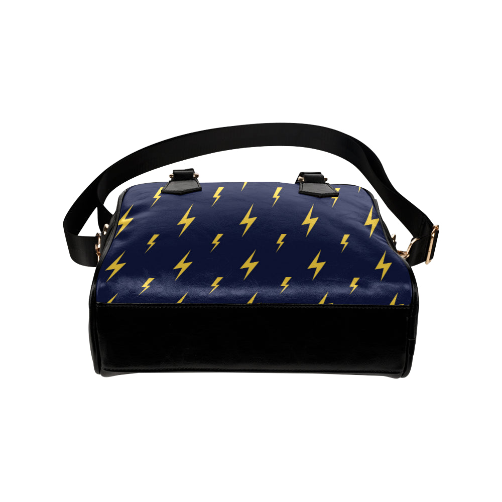 Lightning Thunder Pattern Print Design 03 Shoulder Handbag