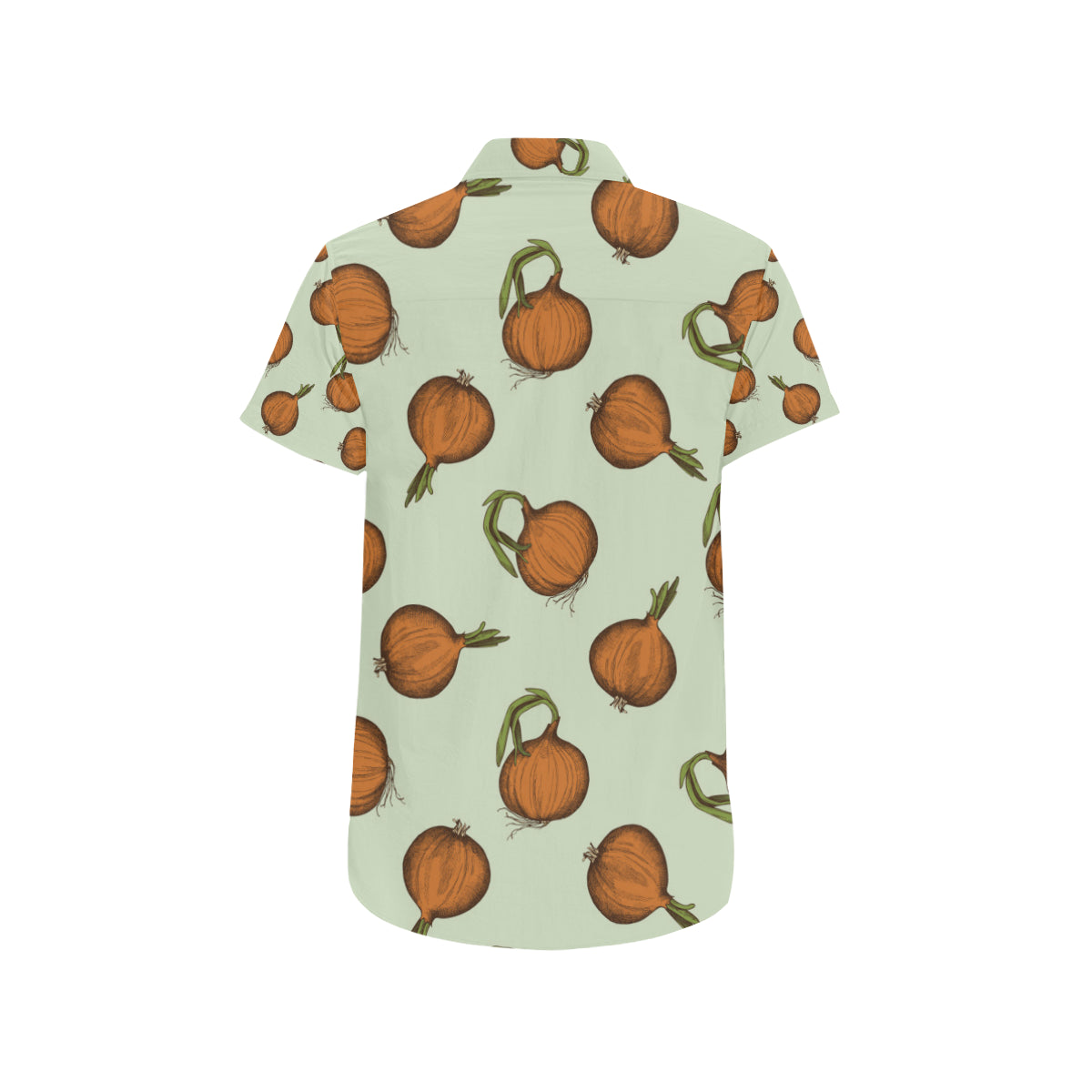 Onion Pattern Print Design A05 Men's Short Sleeve Button Up Shirt