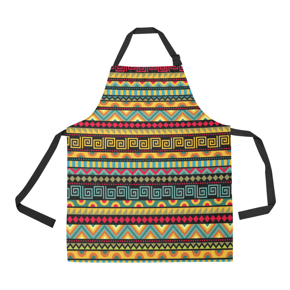 African Pattern Print Design 03 Apron with Pocket