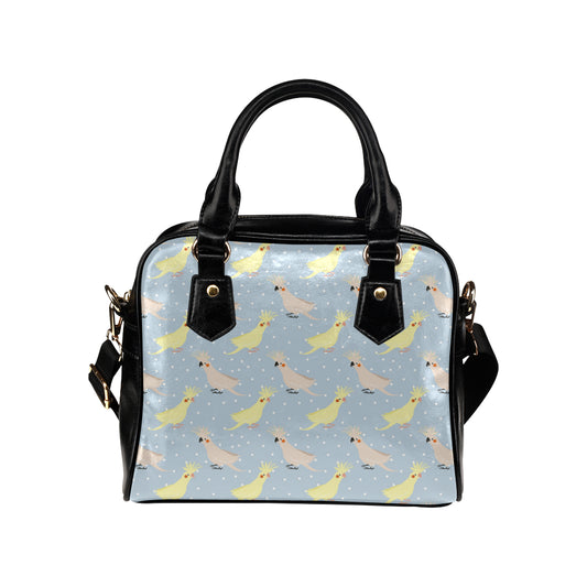 Cockatiel Pattern Print Design 03 Shoulder Handbag