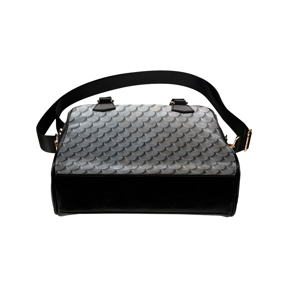 Armor Scales Pattern Print Design 03 Shoulder Handbag